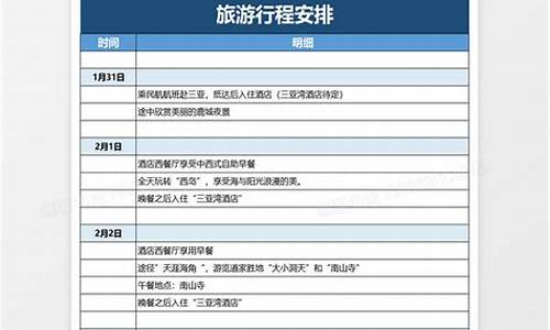 旅游攻略英文安排_旅游攻略英文安排怎么写